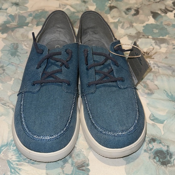 New Chaco Chillos Blue Canvas Slip on Sneakers Women’s 10 BNWT - Picture 2 of 16